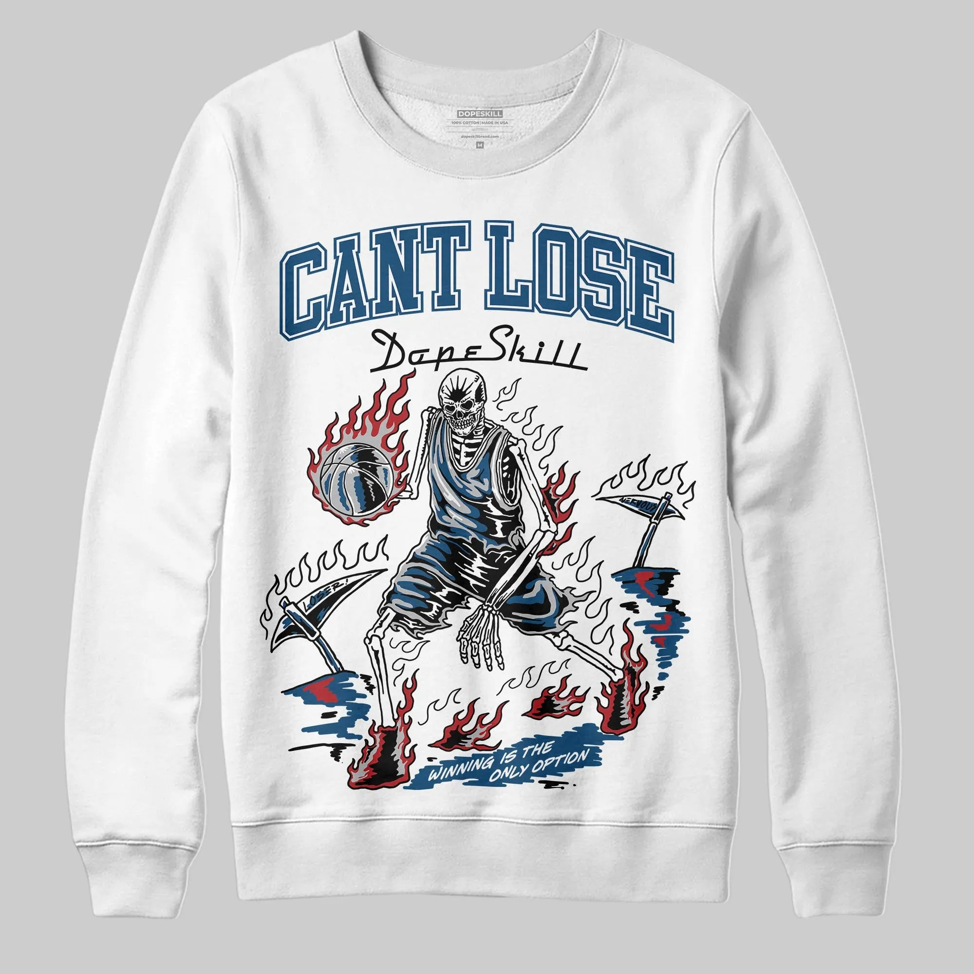 French Blue 12s DopeSkill Sweatshirt Cant Lose Graphic sold by DopeSkill