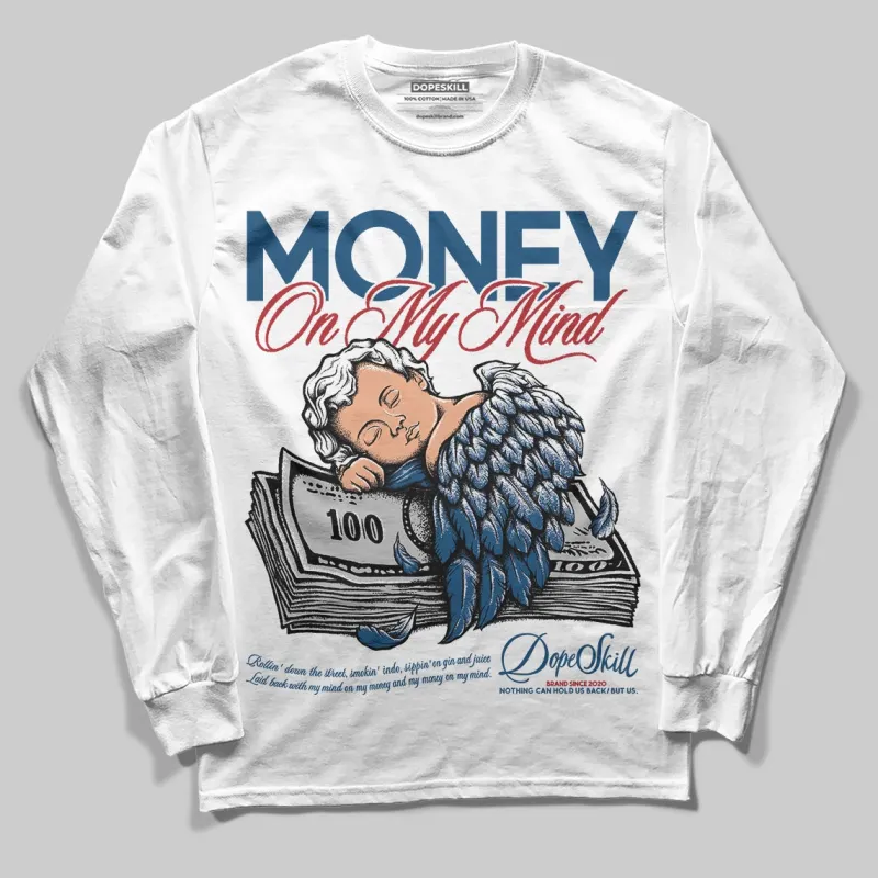 French Blue 12s DopeSkill Long Sleeve T-Shirt MOMM Graphic sold by DopeSkill