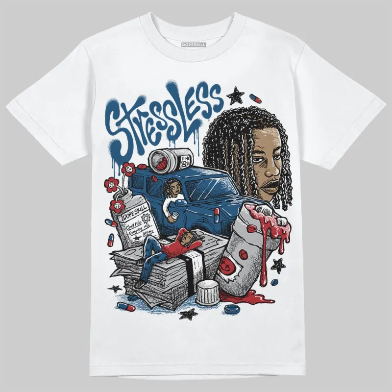 French Blue 12s DopeSkill T-Shirt Stressless Graphic sold by DopeSkill