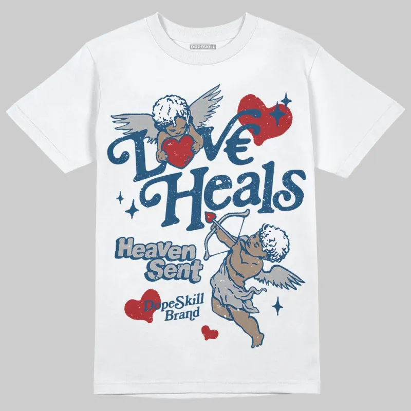 French Blue 12s DopeSkill T-Shirt New Love Heals Graphic sold by DopeSkill