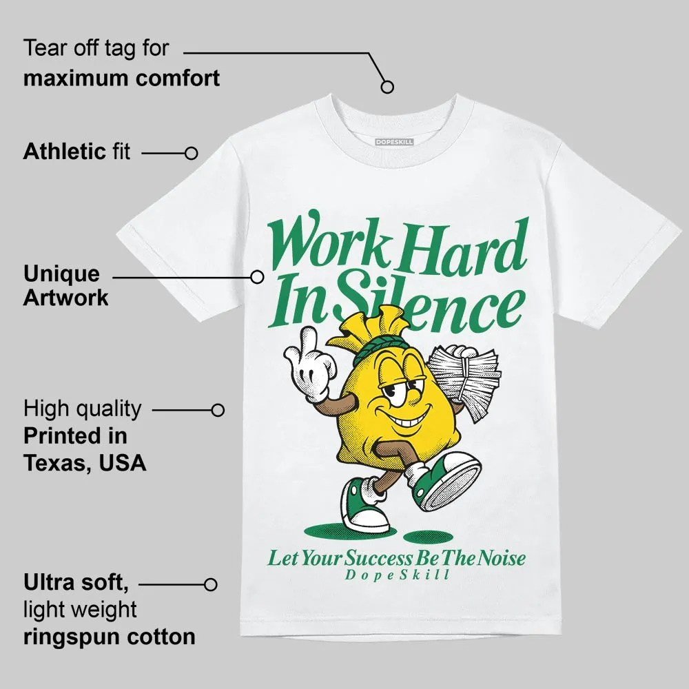 Green Collection DopeSkill T-Shirt Work Hard In Silence Graphic sold by DopeSkill product image thumbnail 4