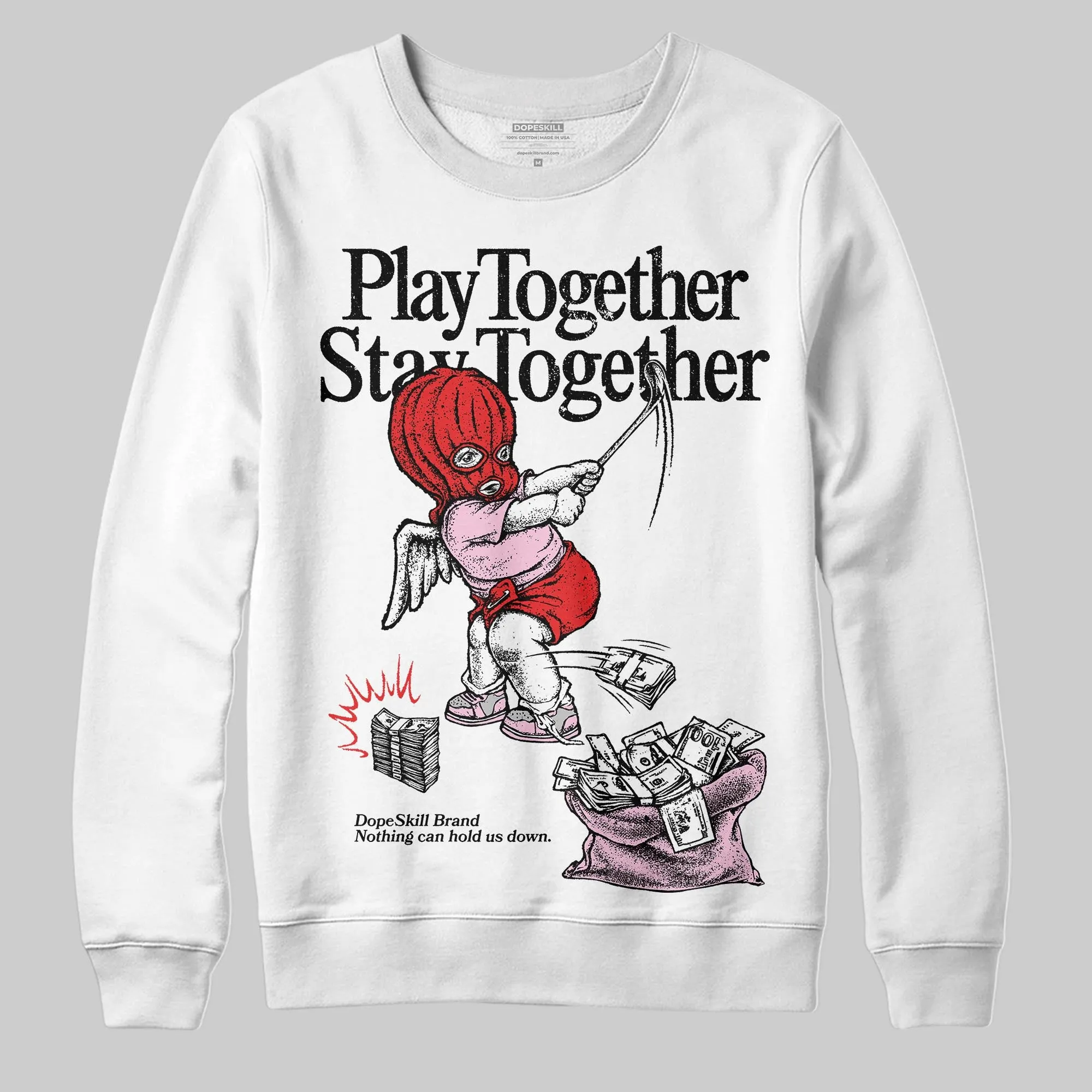 Arctic Pink 5s DopeSkill Sweatshirt Play together, Stay together Graphic sold by DopeSkill product image thumbnail 2