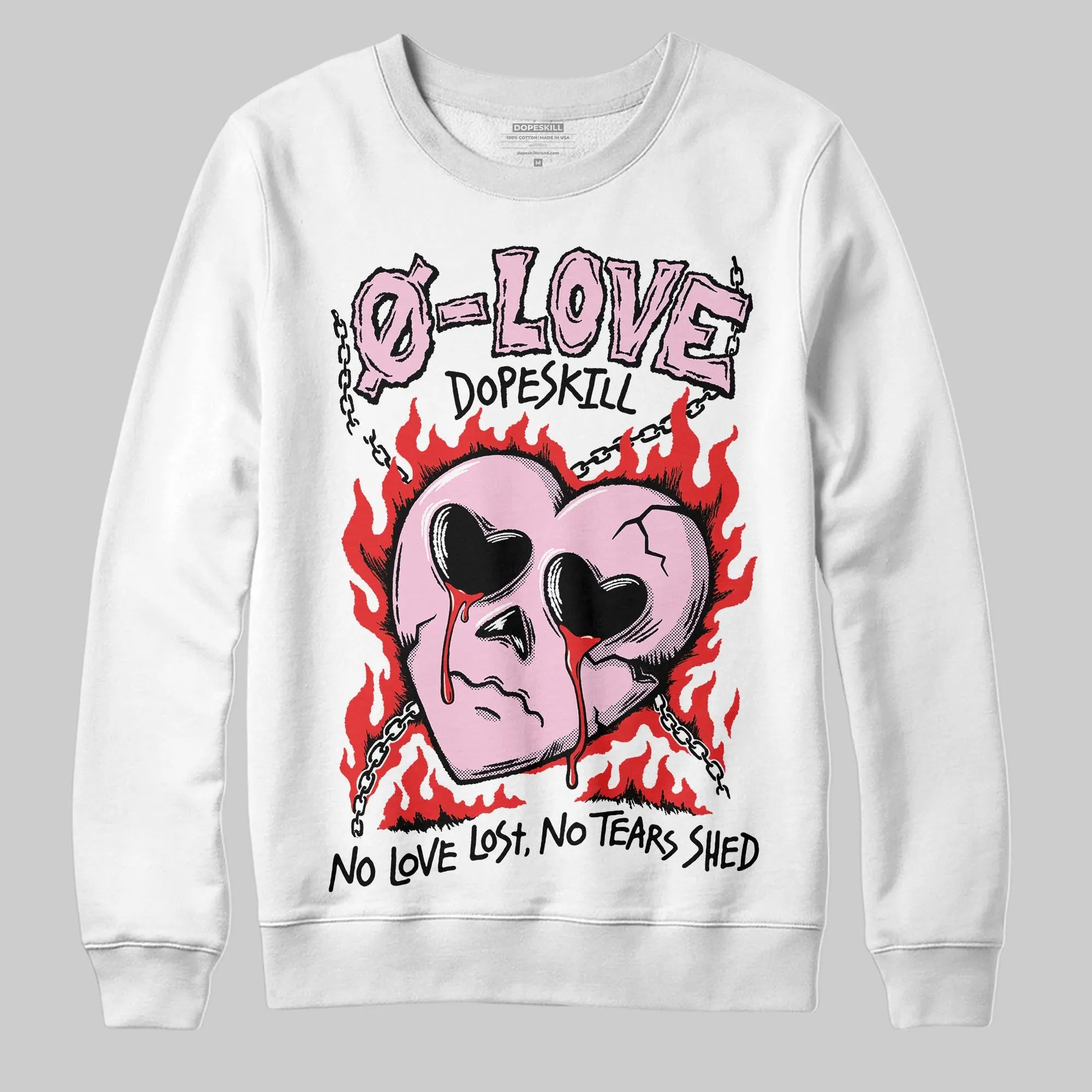 Arctic Pink 5s DopeSkill Sweatshirt Crying Heart Graphic sold by DopeSkill product image thumbnail 2