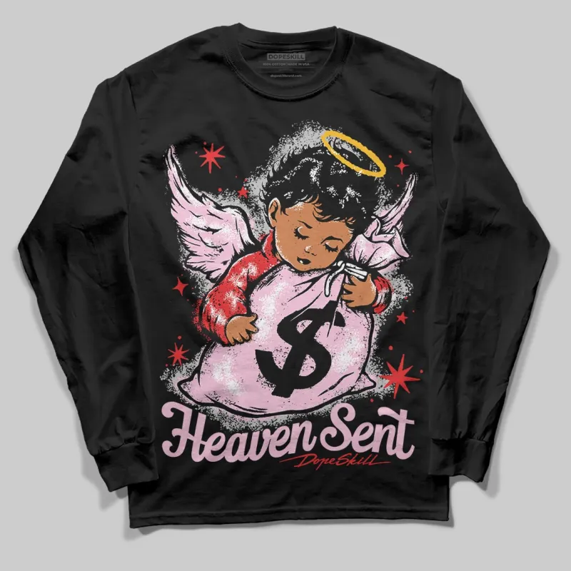 Arctic Pink 5s DopeSkill Long Sleeve T-Shirt Heaven Sent Graphic sold by DopeSkill