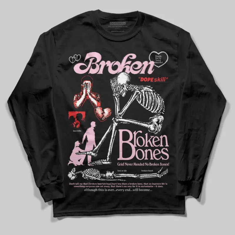 Arctic Pink 5s DopeSkill Long Sleeve T-Shirt Broken Bones Graphic sold by DopeSkill