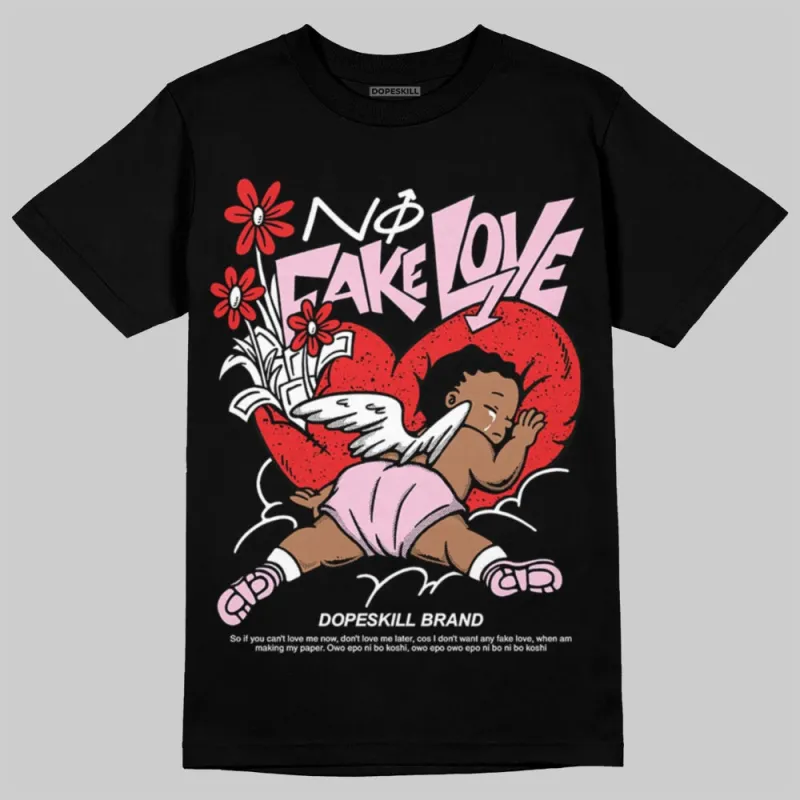 Arctic Pink 5s DopeSkill T-Shirt No Fake Love Graphic sold by DopeSkill