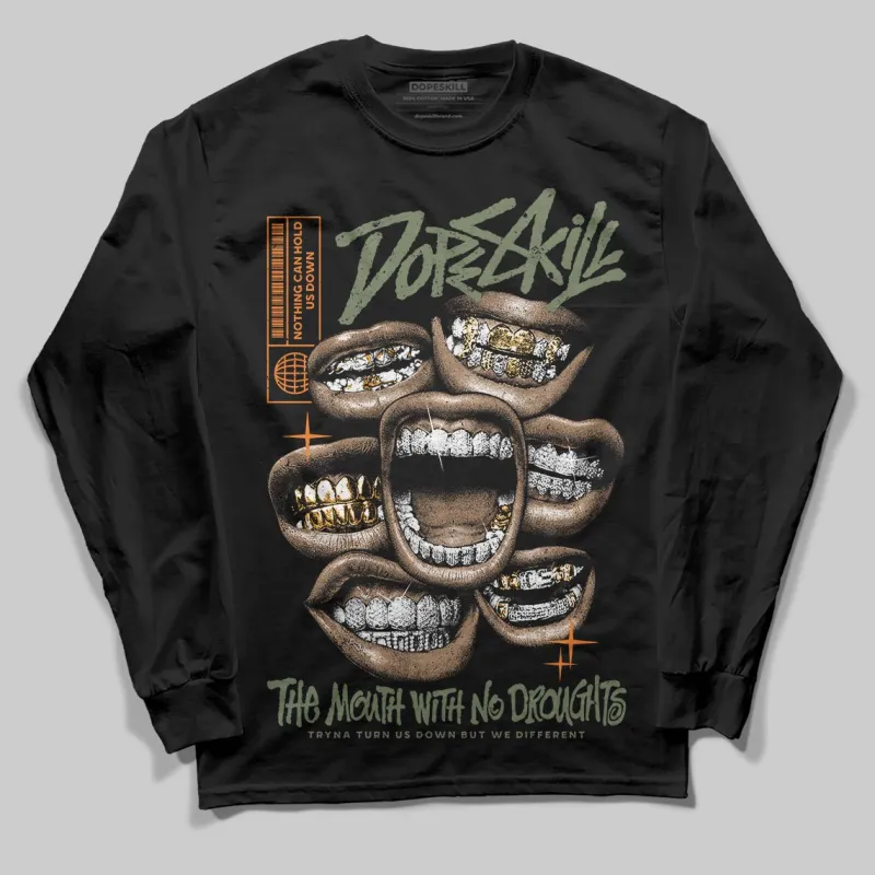 Undefeated x 4s OG DopeSkill Long Sleeve T-Shirt The Mouth With No Droughts Graphic sold by DopeSkill