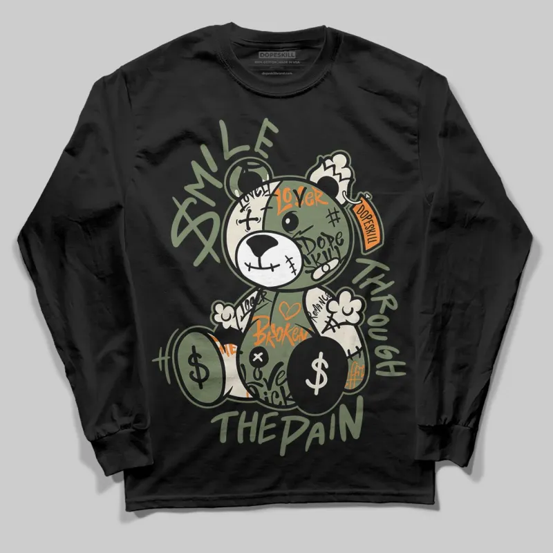 Undefeated x 4s OG DopeSkill Long Sleeve T-Shirt Smile Through The Pain Graphic sold by DopeSkill