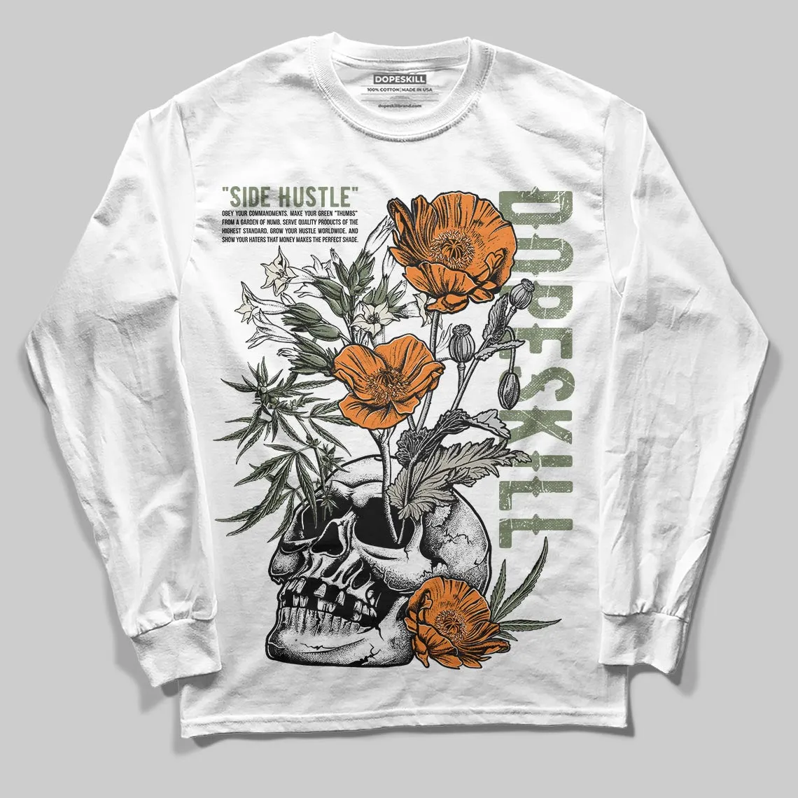 Undefeated x 4s OG DopeSkill Long Sleeve T-Shirt Side Hustle Graphic sold by DopeSkill product image thumbnail 2