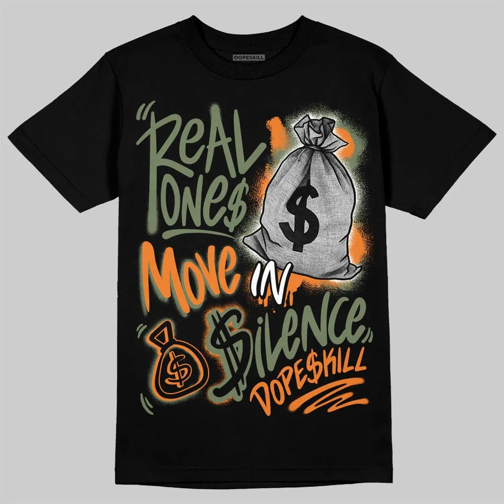 Undefeated x 4s OG DopeSkill T-Shirt Real Ones Move In Silence Graphic sold by DopeSkill