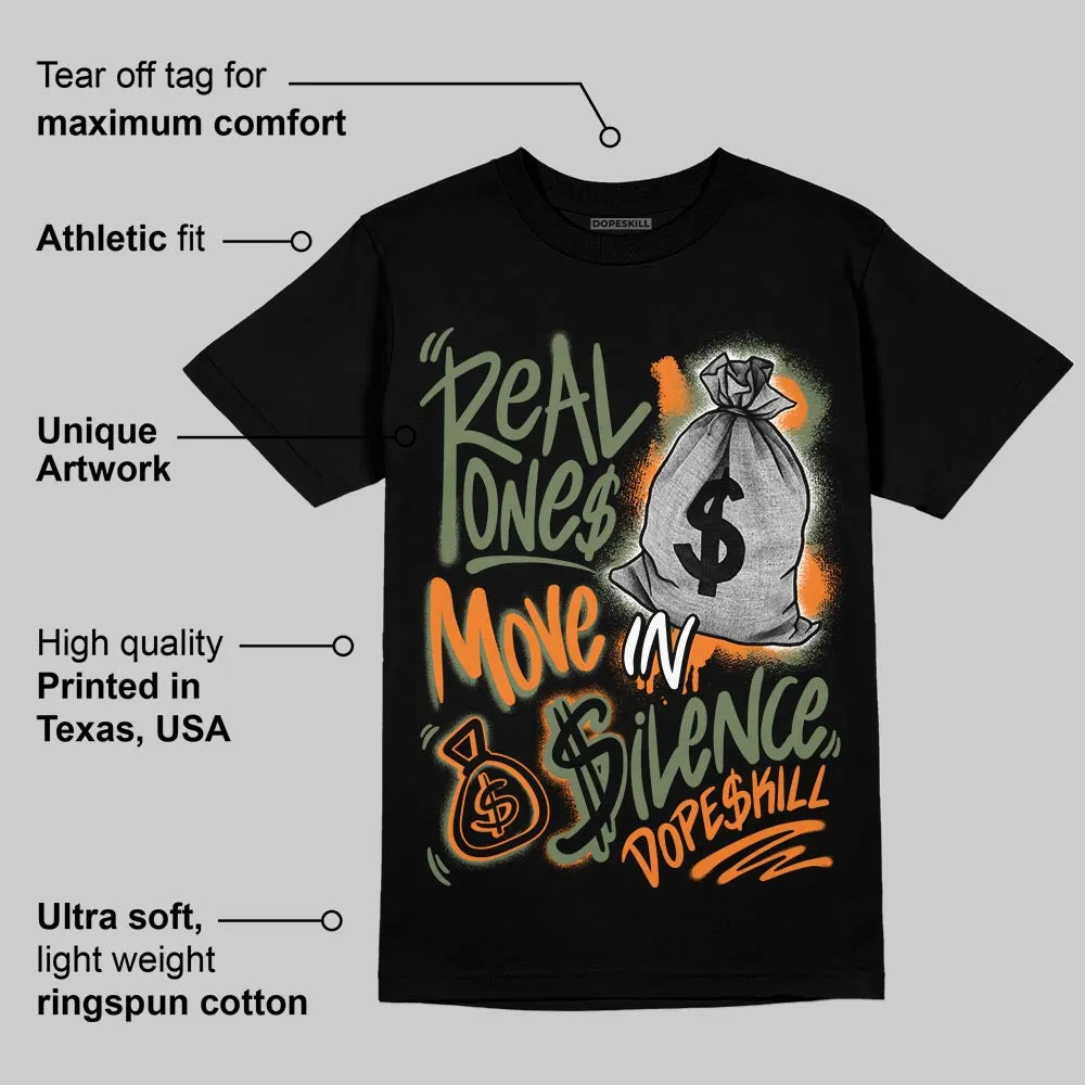Undefeated x 4s OG DopeSkill T-Shirt Real Ones Move In Silence Graphic sold by DopeSkill product image thumbnail 3