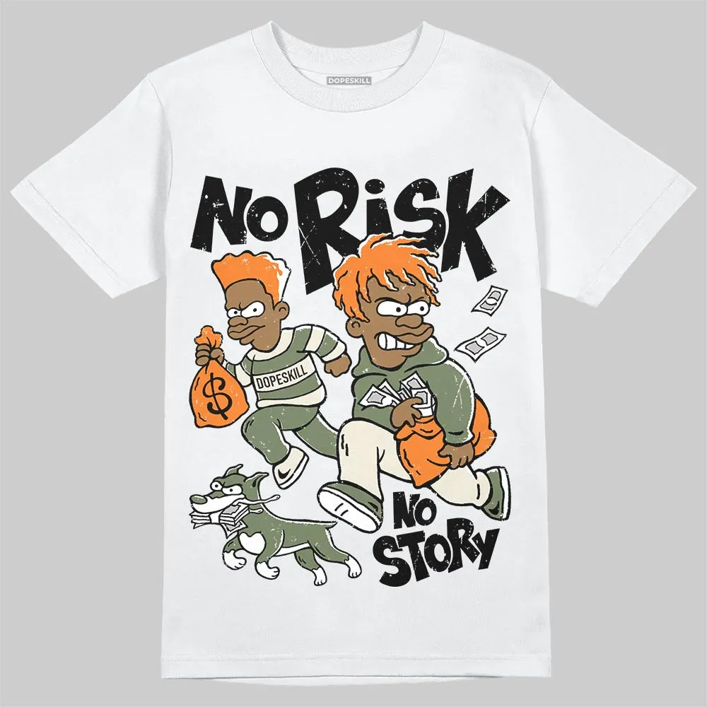 Undefeated x 4s OG DopeSkill T-Shirt No Risk No Story Graphic sold by DopeSkill product image thumbnail 2
