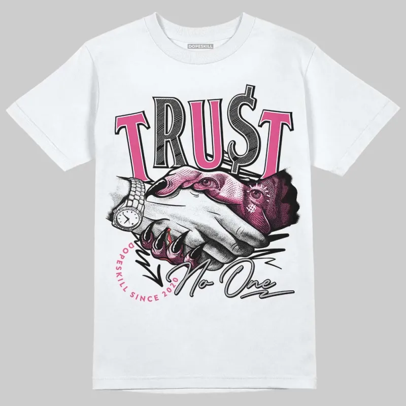 Gel-1130 "Pink Glo/Black" DopeSkill T-Shirt Trust No One Graphic sold by DopeSkill
