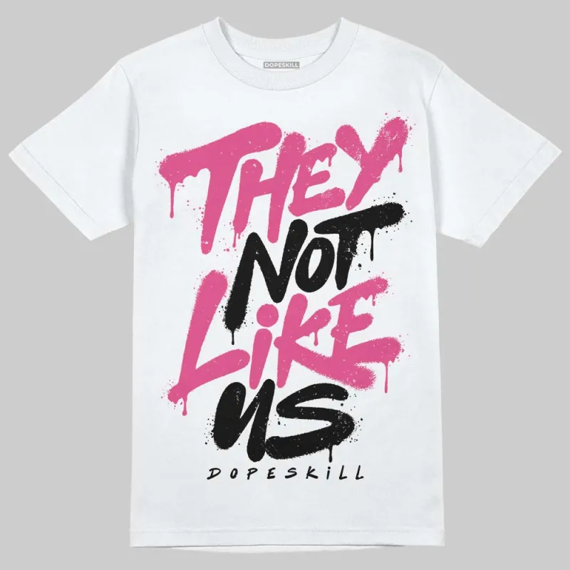Gel-1130 "Pink Glo/Black" DopeSkill T-Shirt They Not Like Us Graphic sold by DopeSkill