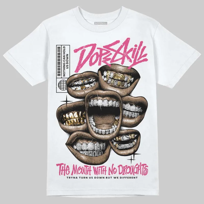 Gel-1130 "Pink Glo/Black" DopeSkill T-Shirt The Mouth With No Droughts Graphic sold by DopeSkill