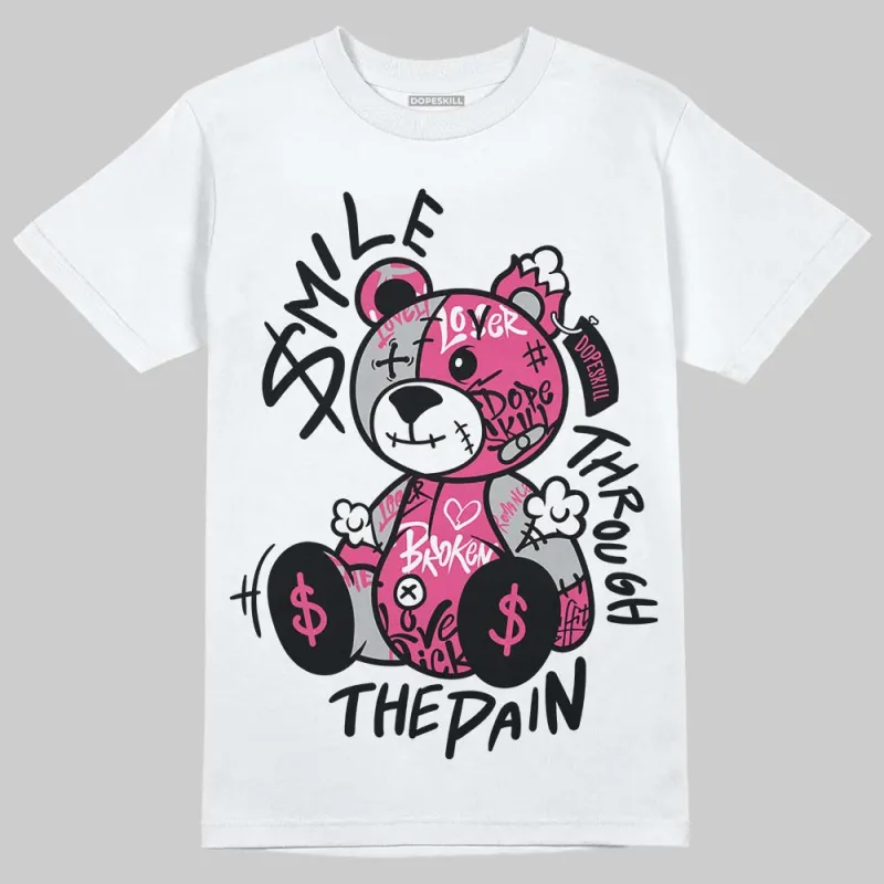 Gel-1130 "Pink Glo/Black" DopeSkill T-Shirt Smile Through The Pain Graphic sold by DopeSkill