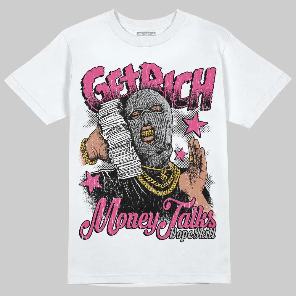 Gel-1130 "Pink Glo/Black" DopeSkill T-Shirt Get Rich Graphic sold by DopeSkill