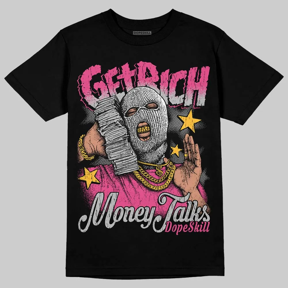Gel-1130 "Pink Glo/Black" DopeSkill T-Shirt Get Rich Graphic sold by DopeSkill product image thumbnail 2