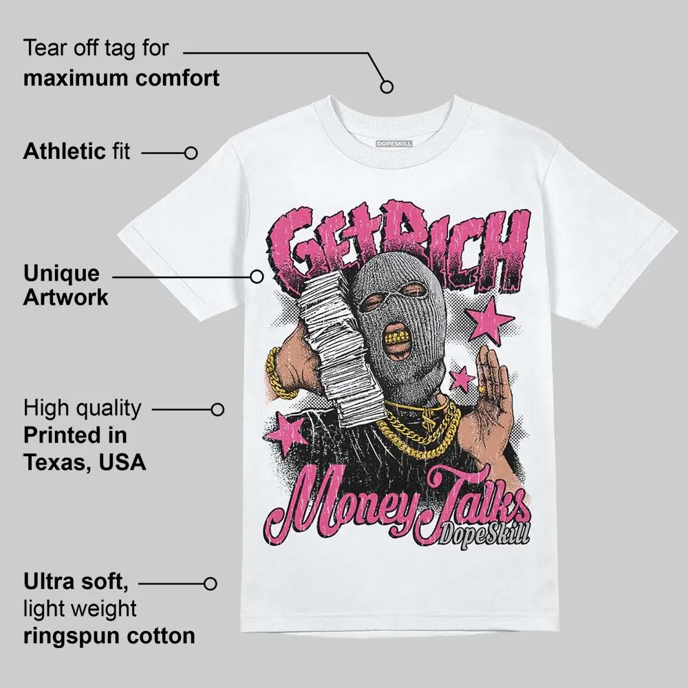 Gel-1130 "Pink Glo/Black" DopeSkill T-Shirt Get Rich Graphic sold by DopeSkill product image thumbnail 3