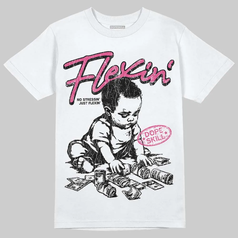 Gel-1130 "Pink Glo/Black" DopeSkill T-Shirt Flexin' Graphic sold by DopeSkill