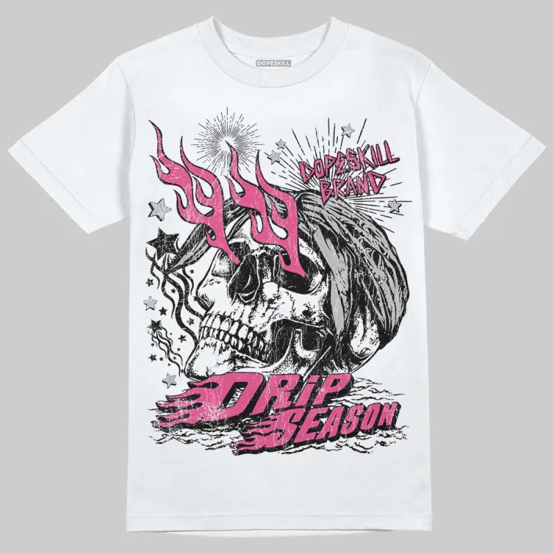 Gel-1130 "Pink Glo/Black" DopeSkill T-Shirt Drip Season Graphic sold by DopeSkill