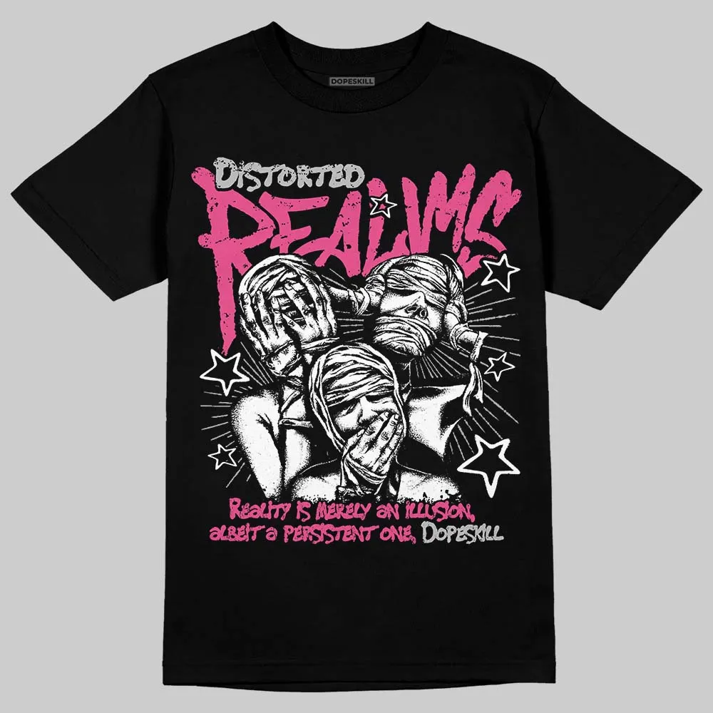 Gel-1130 "Pink Glo/Black" DopeSkill T-Shirt Distorted Realms Graphic sold by DopeSkill product image thumbnail 2