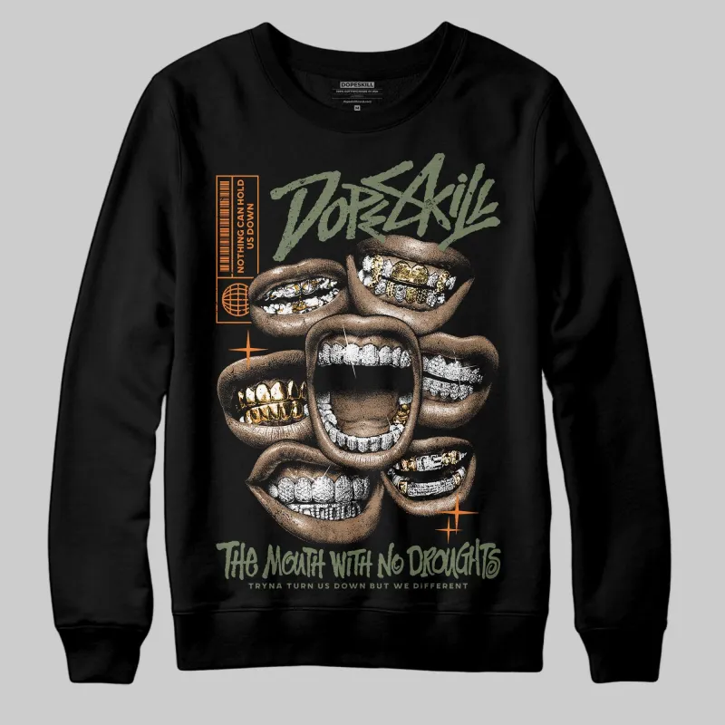 Undefeated x 4s OG DopeSkill Sweatshirt The Mouth With No Droughts Graphic sold by DopeSkill