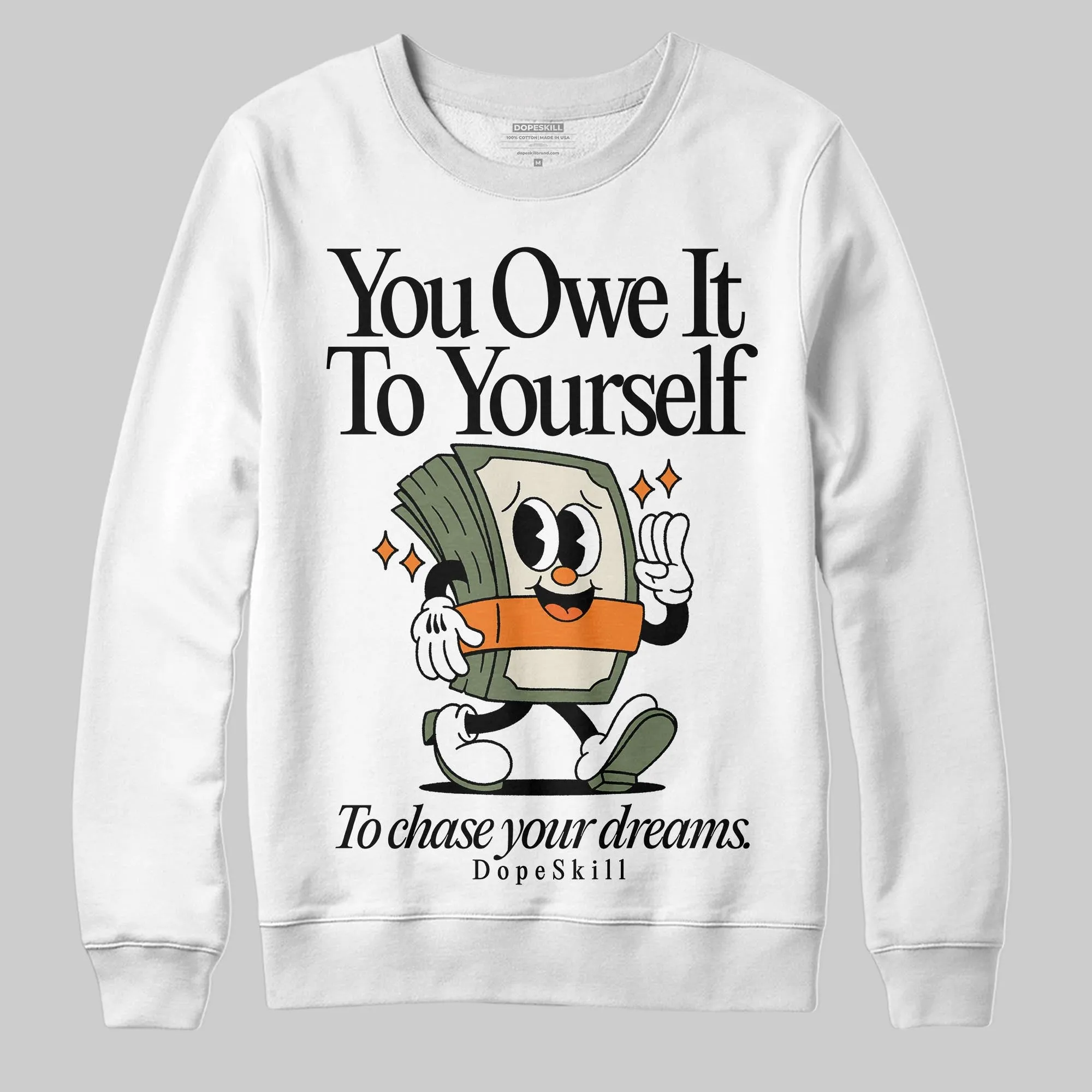 Undefeated x 4s OG DopeSkill Sweatshirt Owe It To Yourself Graphic sold by DopeSkill product image thumbnail 2