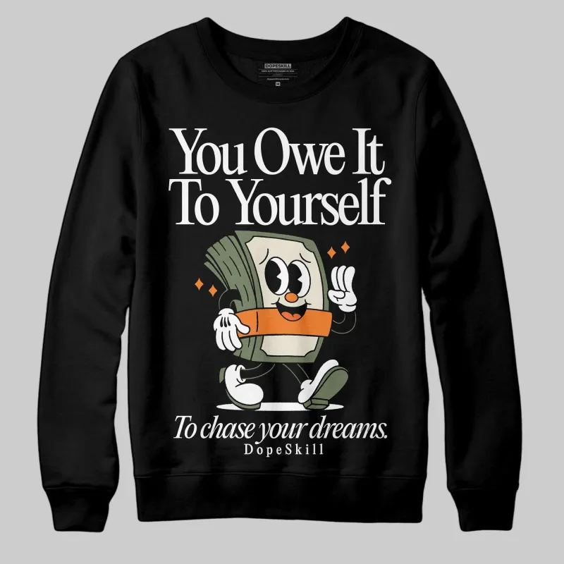 Undefeated x 4s OG DopeSkill Sweatshirt Owe It To Yourself Graphic sold by DopeSkill
