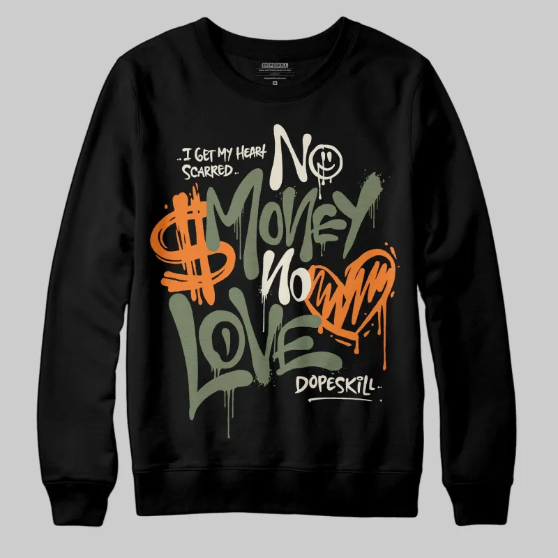Undefeated x 4s OG DopeSkill Sweatshirt No Money No Love Typo Graphic sold by DopeSkill