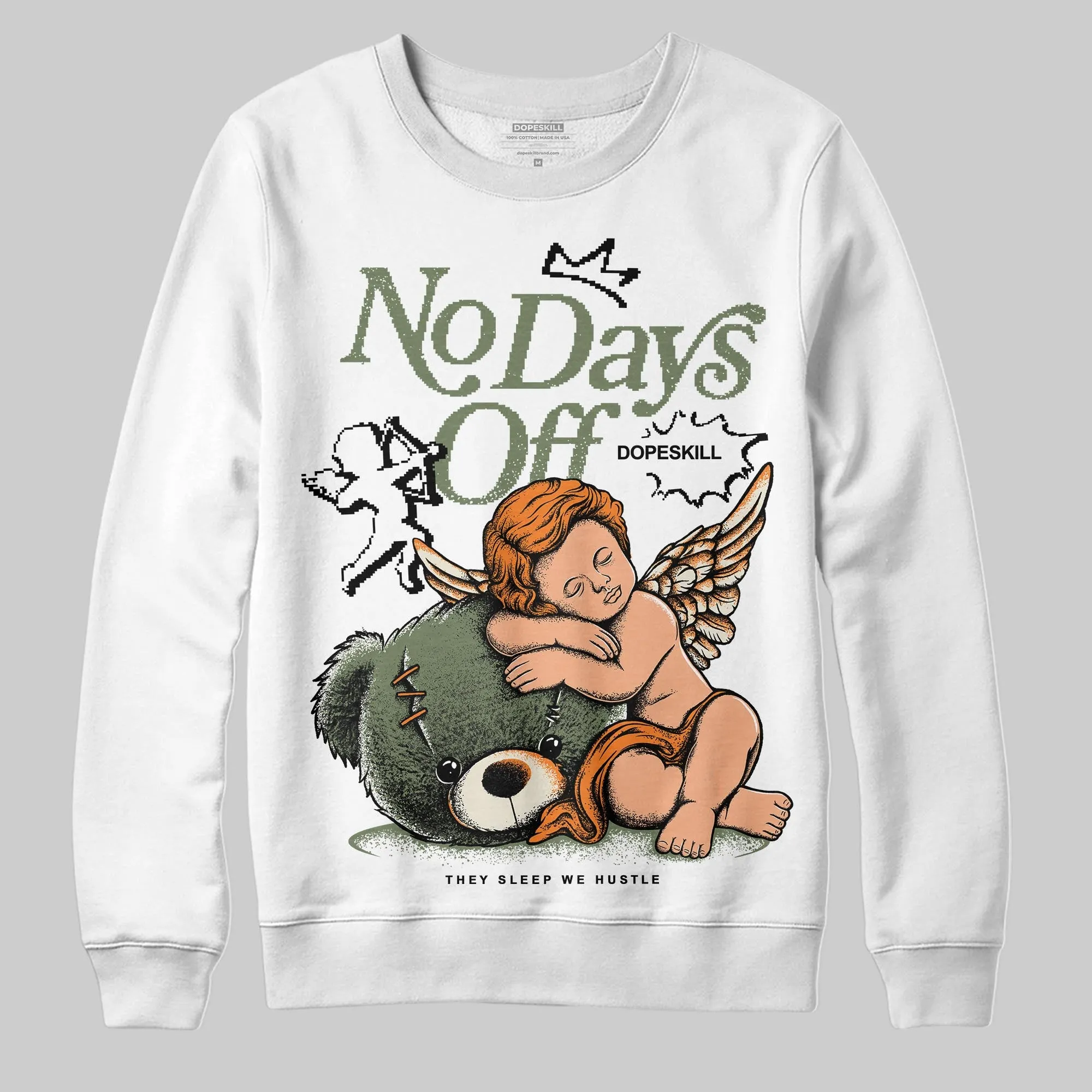 Undefeated x 4s OG DopeSkill Sweatshirt New No Days Off Graphic sold by DopeSkill product image thumbnail 2
