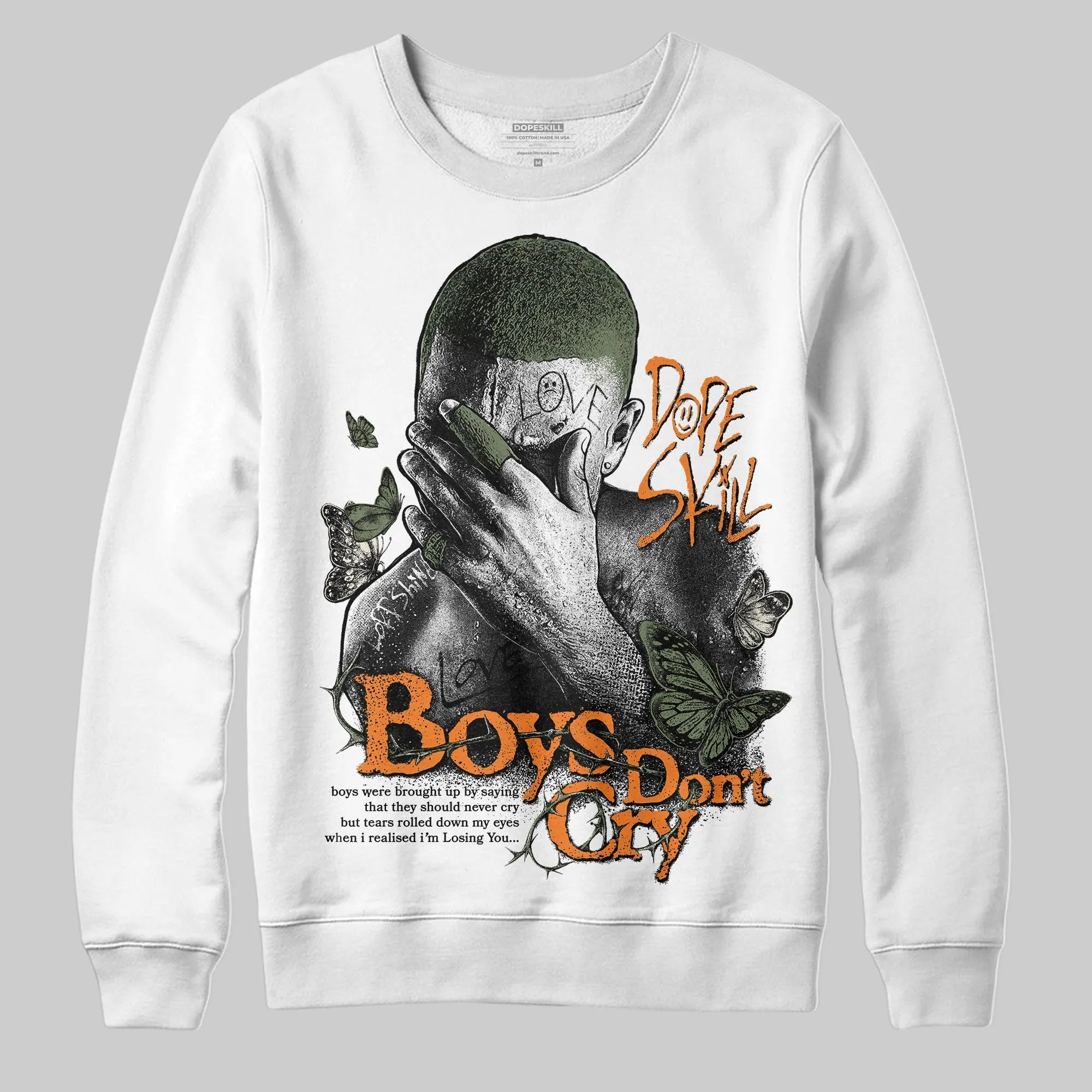 Undefeated x 4s OG DopeSkill Sweatshirt Boys Don't Cry Graphic sold by DopeSkill product image thumbnail 2
