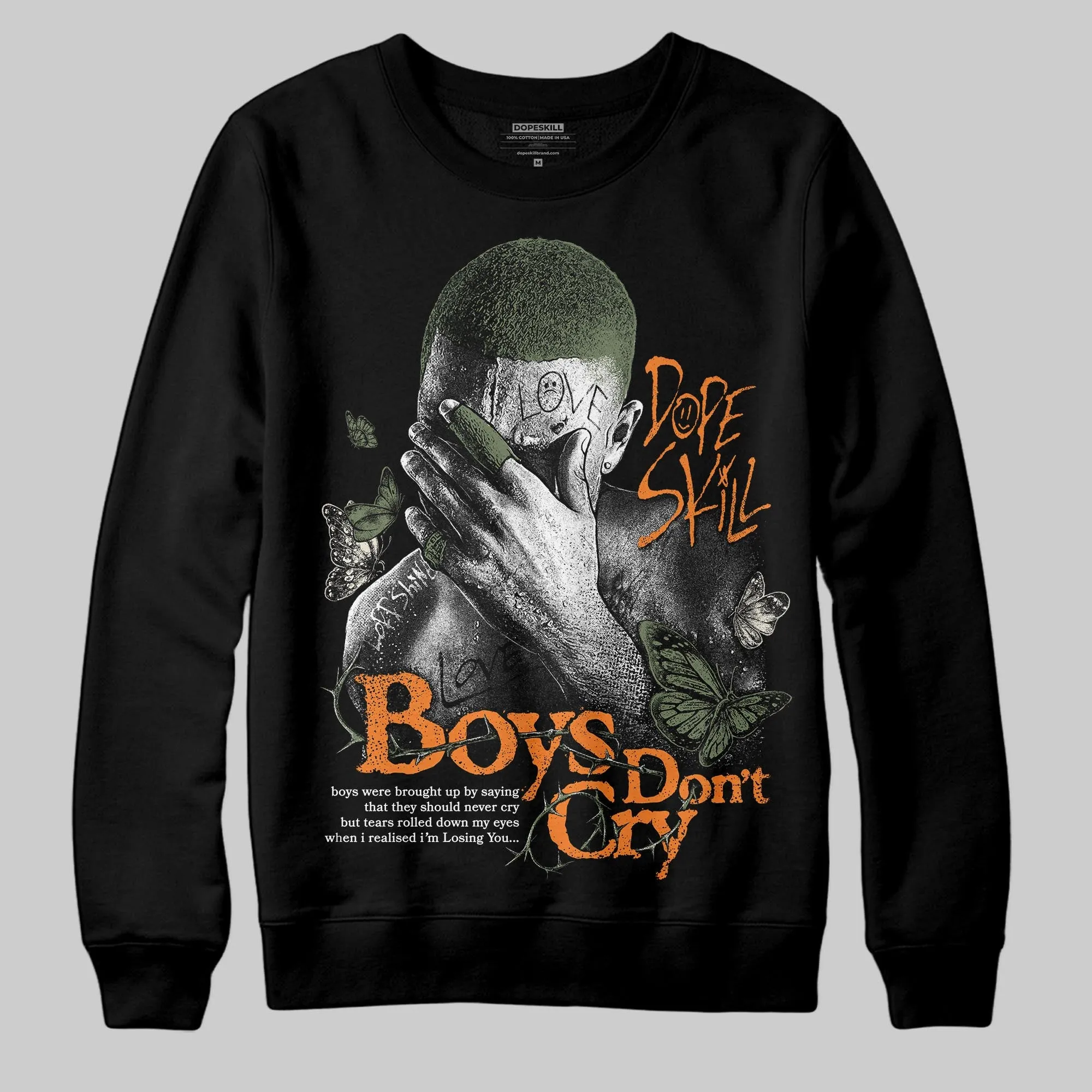 Undefeated x 4s OG DopeSkill Sweatshirt Boys Don't Cry Graphic sold by DopeSkill