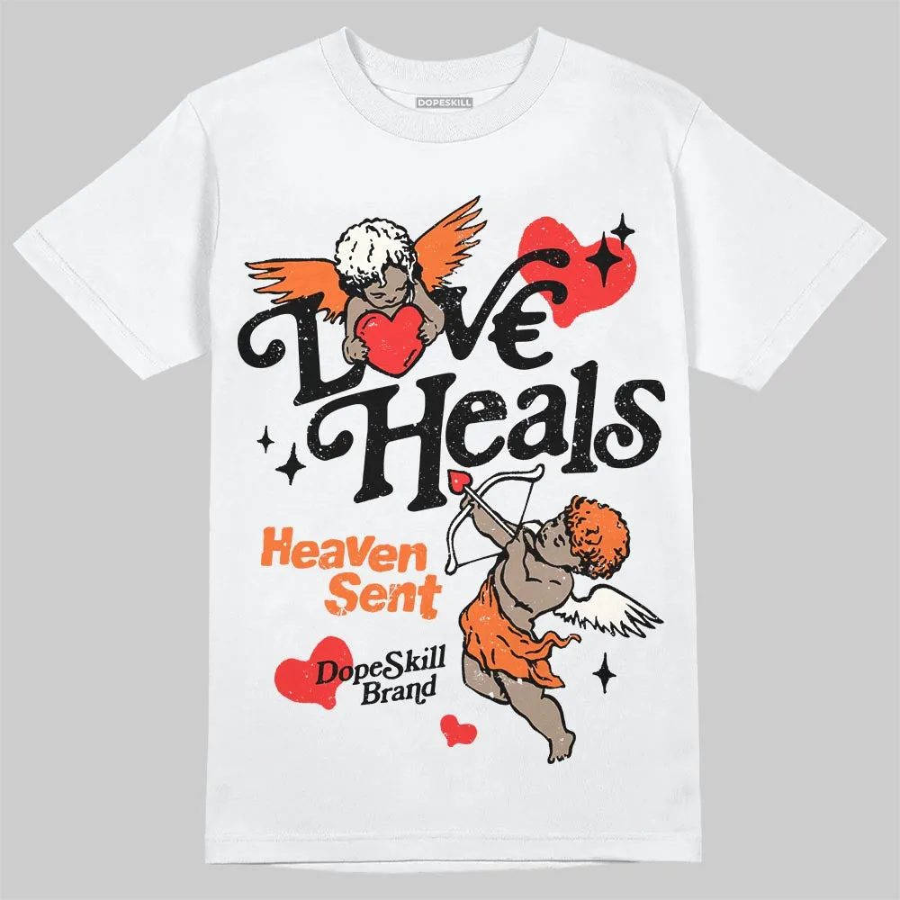 Shattered Backboard 1s DopeSkill T-Shirt New Love Heals Graphic sold by DopeSkill product image thumbnail 2