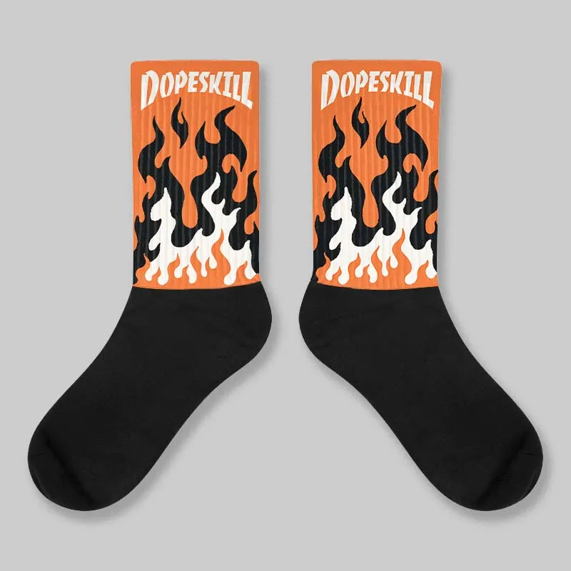 Shattered Backboard 1s DopeSkill Sublimated Sock FIRE Graphic sold by DopeSkill