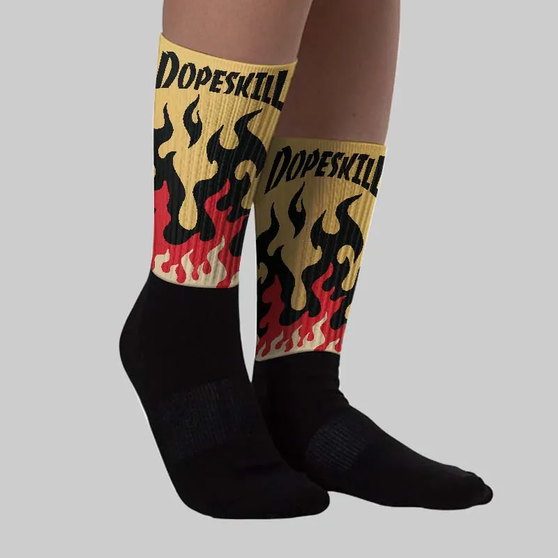 Pizza 4s DopeSkill Sublimated Sock FIRE Graphic sold by DopeSkill product image thumbnail 2