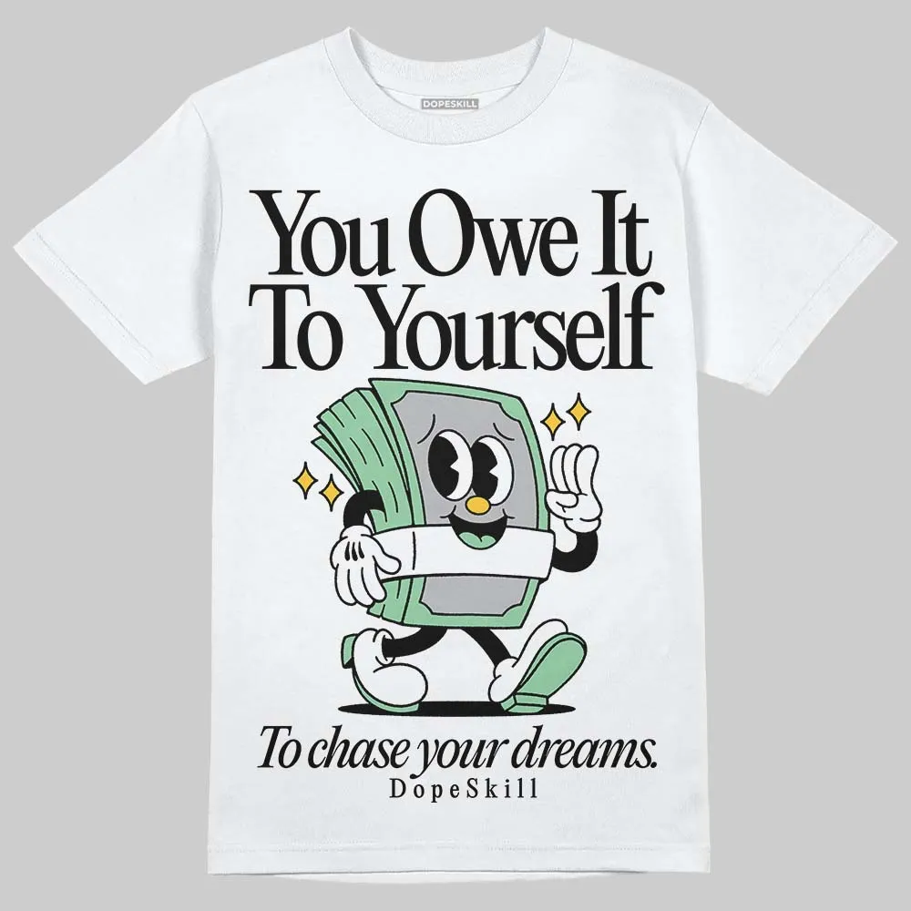 Kayano 12.1 White/Menthol DopeSkill T-Shirt Owe It To Yourself Graphic sold by DopeSkill product image thumbnail 2