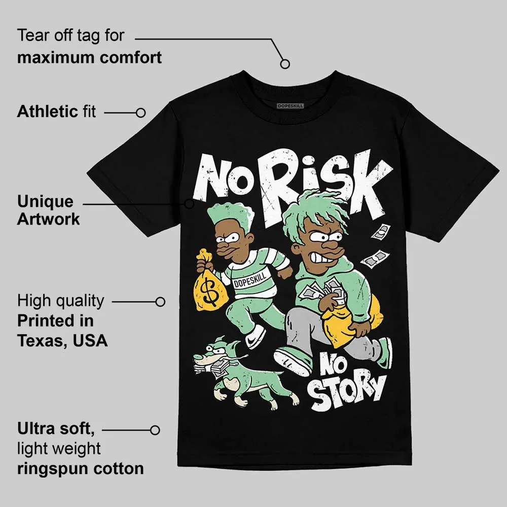 Kayano 12.1 White/Menthol DopeSkill T-Shirt No Risk No Story Graphic sold by DopeSkill product image thumbnail 3