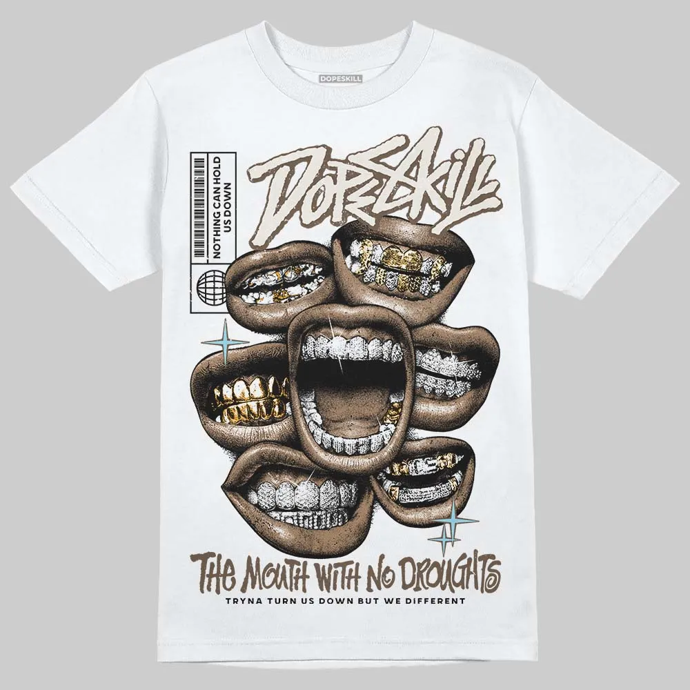 Kayano 12.1 Cream/Stillwater DopeSkill T-Shirt The Mouth With No Droughts Graphic sold by DopeSkill