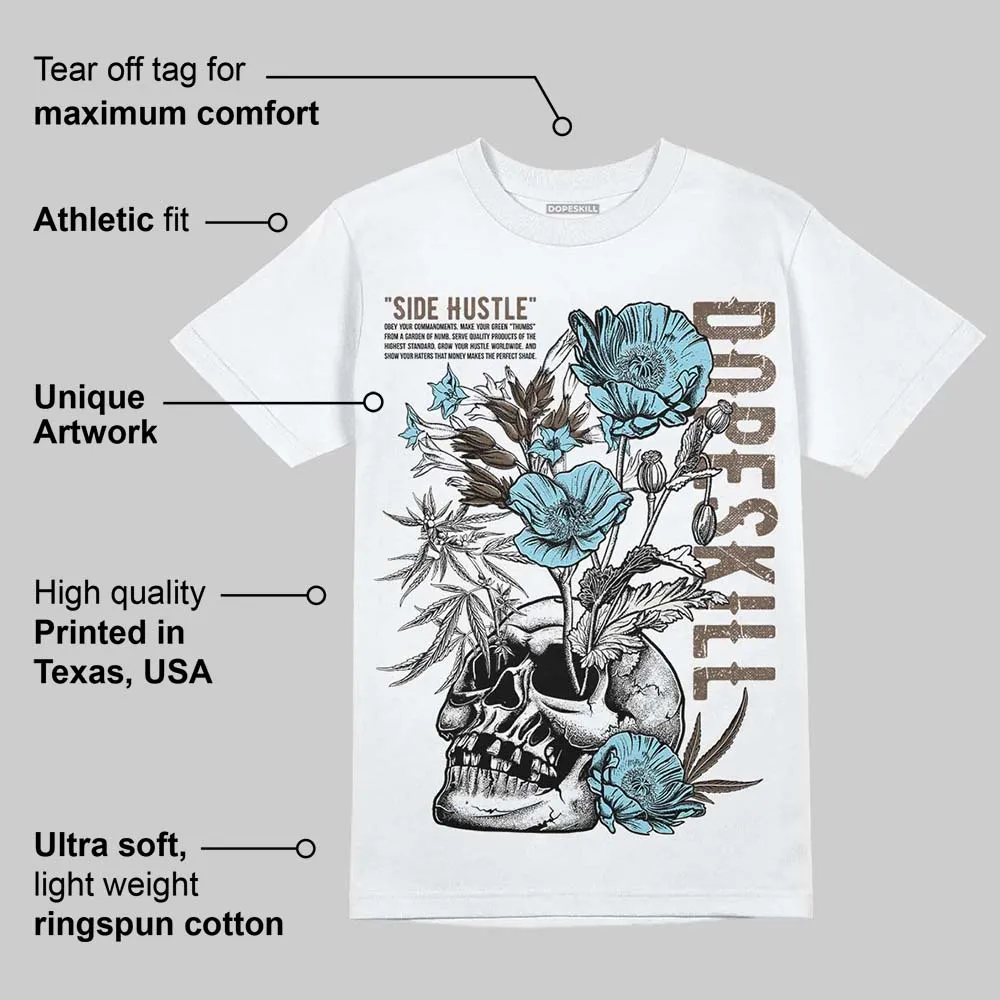 Kayano 12.1 Cream/Stillwater DopeSkill T-Shirt Side Hustle Graphic sold by DopeSkill product image thumbnail 3