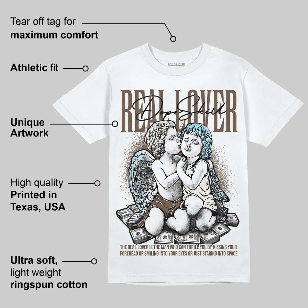 Kayano 12.1 Cream/Stillwater DopeSkill T-Shirt Real Lover Graphic sold by DopeSkill product image thumbnail 3