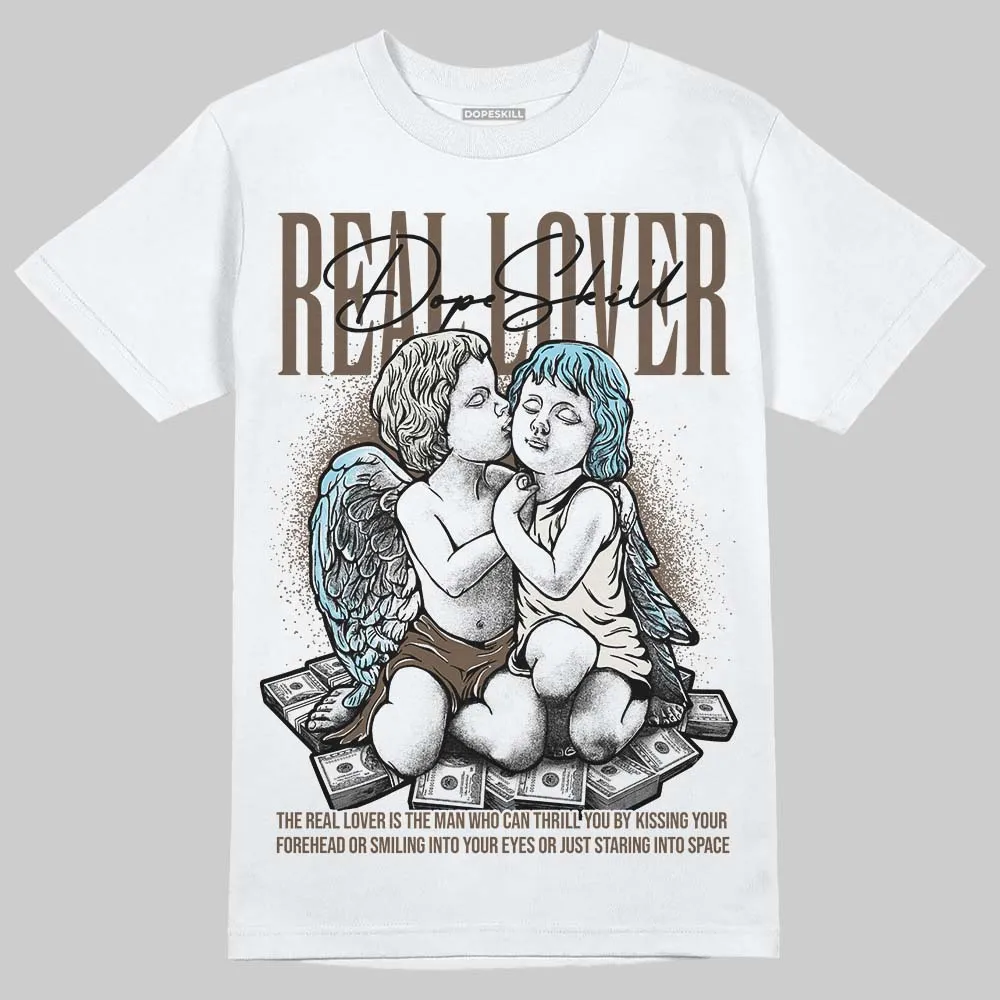 Kayano 12.1 Cream/Stillwater DopeSkill T-Shirt Real Lover Graphic sold by DopeSkill