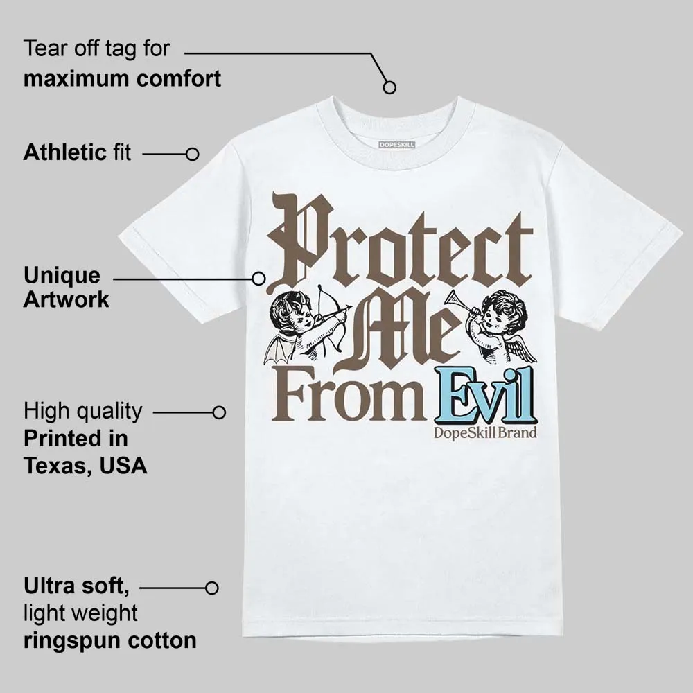 Kayano 12.1 Cream/Stillwater DopeSkill T-Shirt Protect Me From Evil Graphic sold by DopeSkill product image thumbnail 3