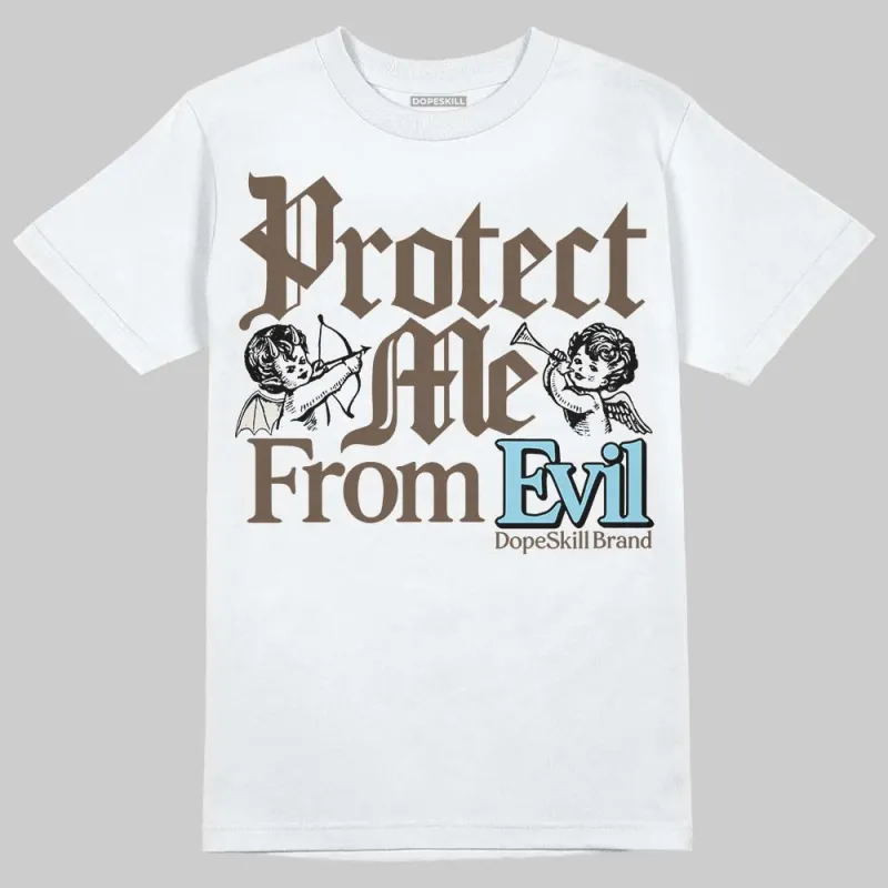 Kayano 12.1 Cream/Stillwater DopeSkill T-Shirt Protect Me From Evil Graphic sold by DopeSkill