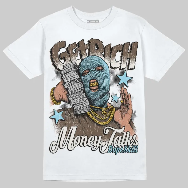 Kayano 12.1 Cream/Stillwater DopeSkill T-Shirt Get Rich Graphic sold by DopeSkill