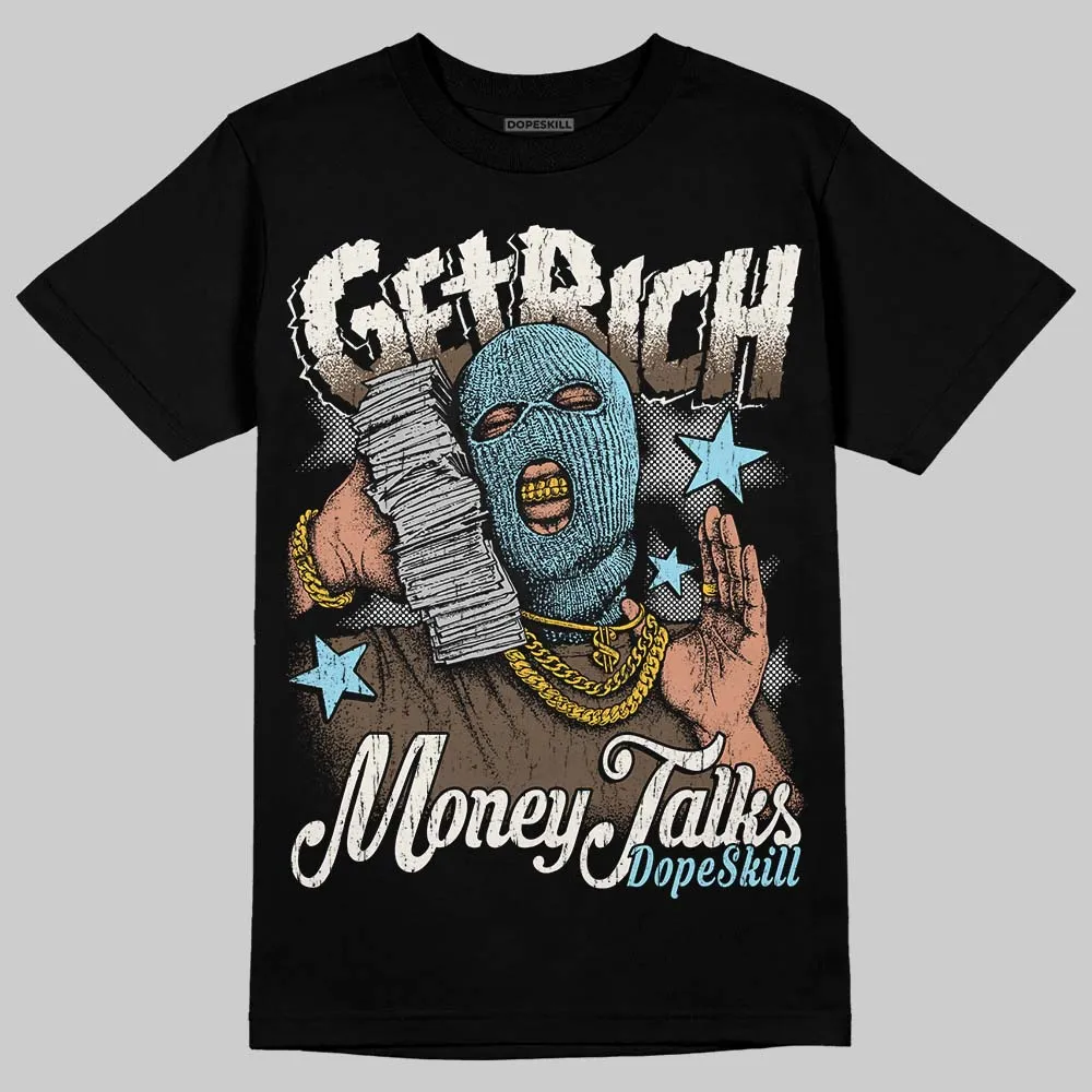 Kayano 12.1 Cream/Stillwater DopeSkill T-Shirt Get Rich Graphic sold by DopeSkill product image thumbnail 2