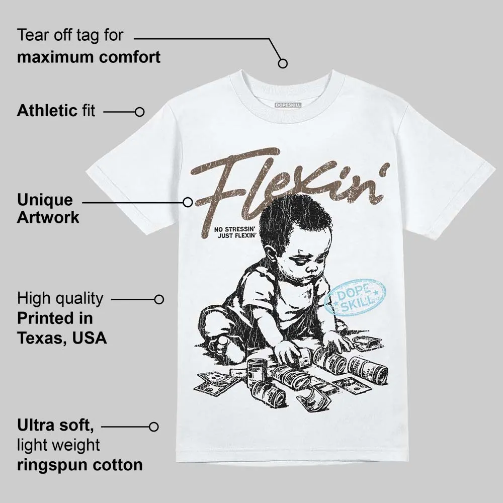Kayano 12.1 Cream/Stillwater DopeSkill T-Shirt Flexin' Graphic sold by DopeSkill product image thumbnail 3