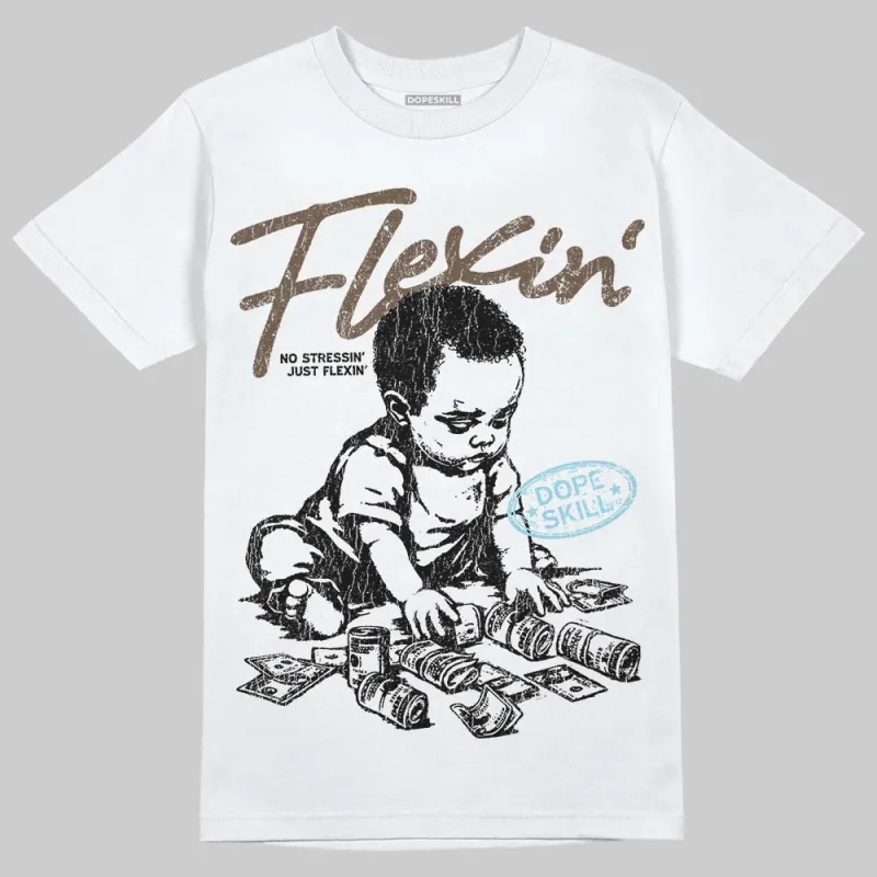Kayano 12.1 Cream/Stillwater DopeSkill T-Shirt Flexin' Graphic sold by DopeSkill