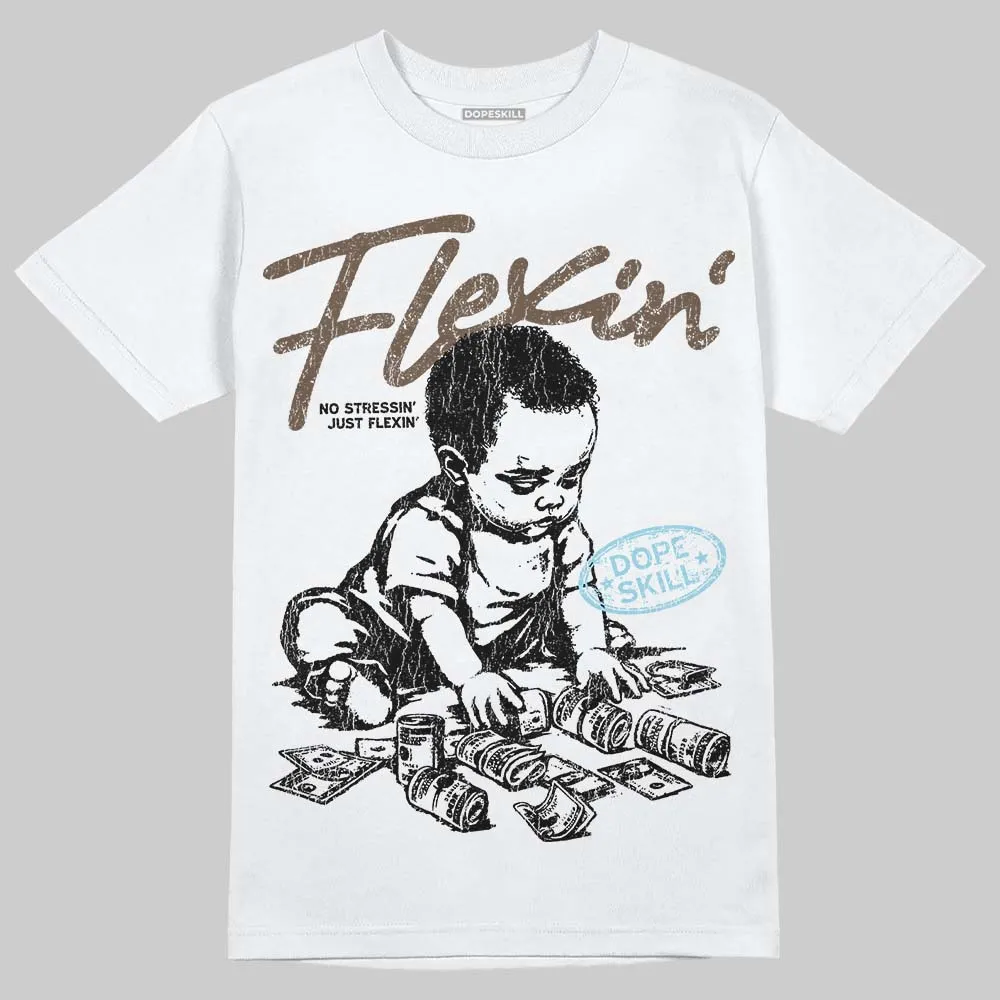 Kayano 12.1 Cream/Stillwater DopeSkill T-Shirt Flexin' Graphic sold by DopeSkill