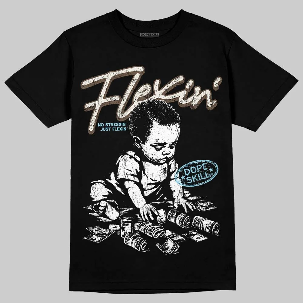 Kayano 12.1 Cream/Stillwater DopeSkill T-Shirt Flexin' Graphic sold by DopeSkill product image thumbnail 2